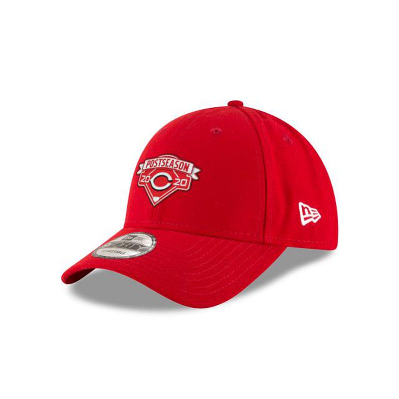 MLB Cincinnati Reds Postseason Locker Room 9Forty Adjustable (ZWE3702) - Red New Era Caps